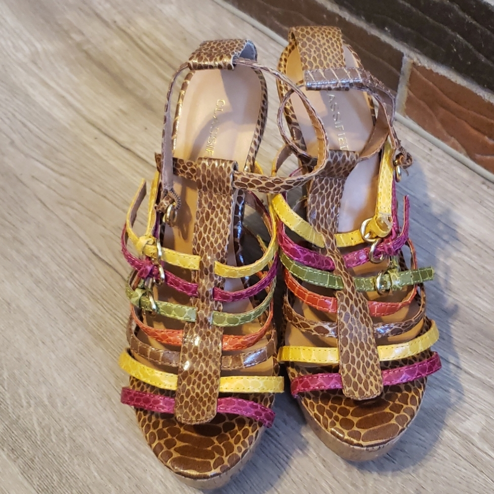 Fun Multi Colored Wedges